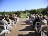Guests await the arrival of the bride