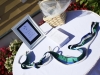 Guests are asked to tie a knot in honour of the bride and groom