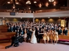 Wedding group photo with all guests