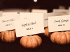 Fall-themed escort cards