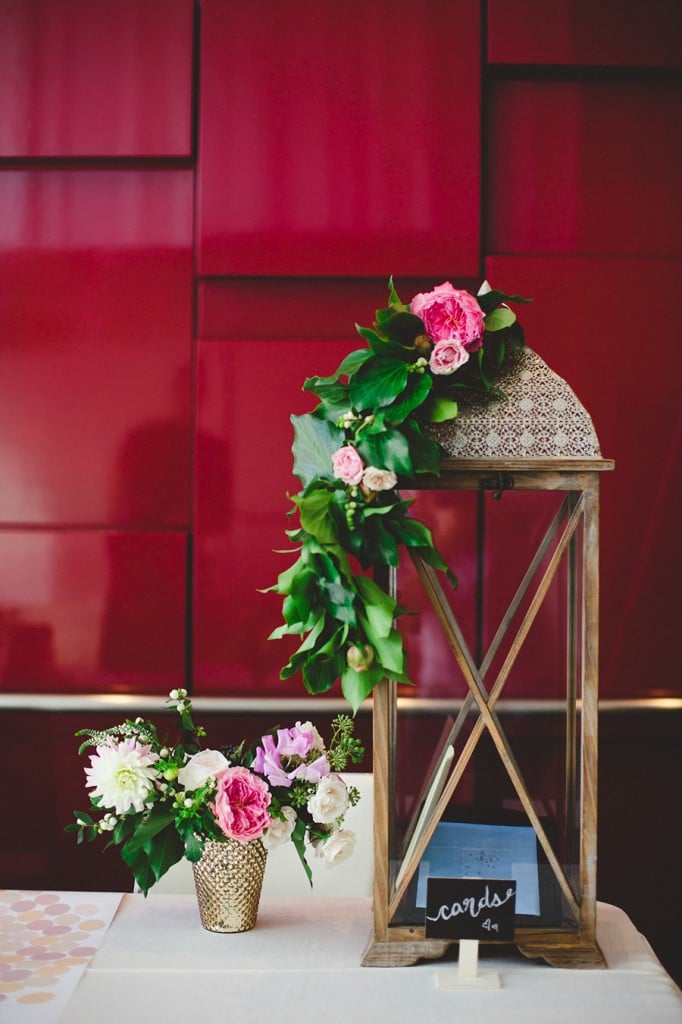 Modern gold and pink wedding at Malaparte