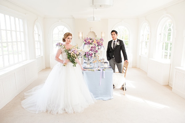 Lavender and peach manor wedding inspiration. See more at Rebecca Chan Weddings and Events http://www.rebeccachan.ca