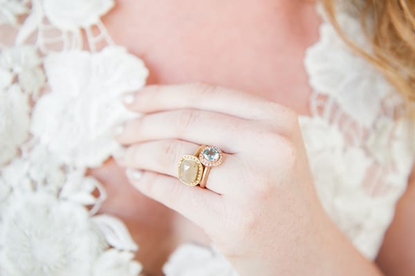 One of a kind stacked rings by Anne Sportun. See more at Rebecca Chan Weddings and Events http://www.rebeccachan.ca