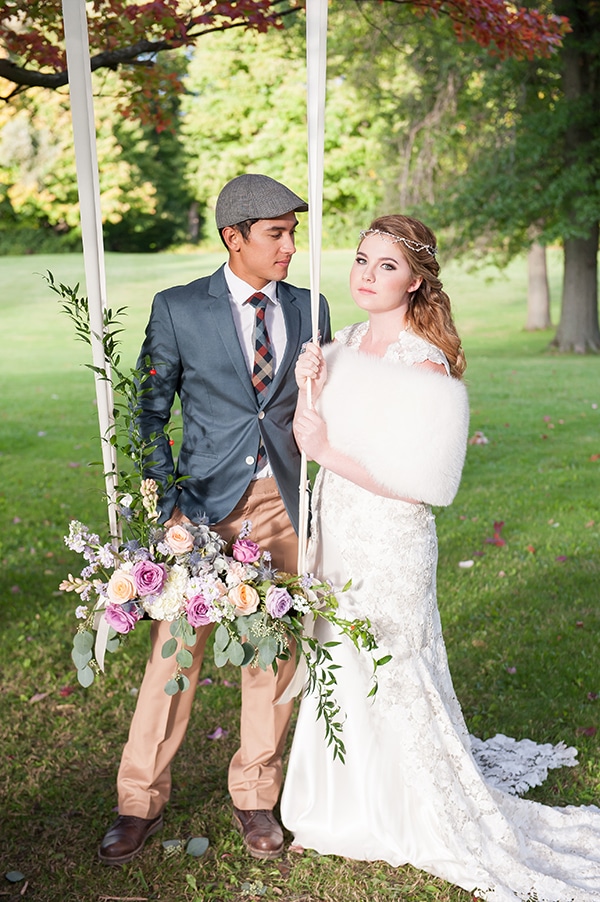 Romantic outdoor wedding floral swing. See more at Rebecca Chan Weddings and EventsRomantic outdoor wedding. See more at Rebecca Chan Weddings and Events