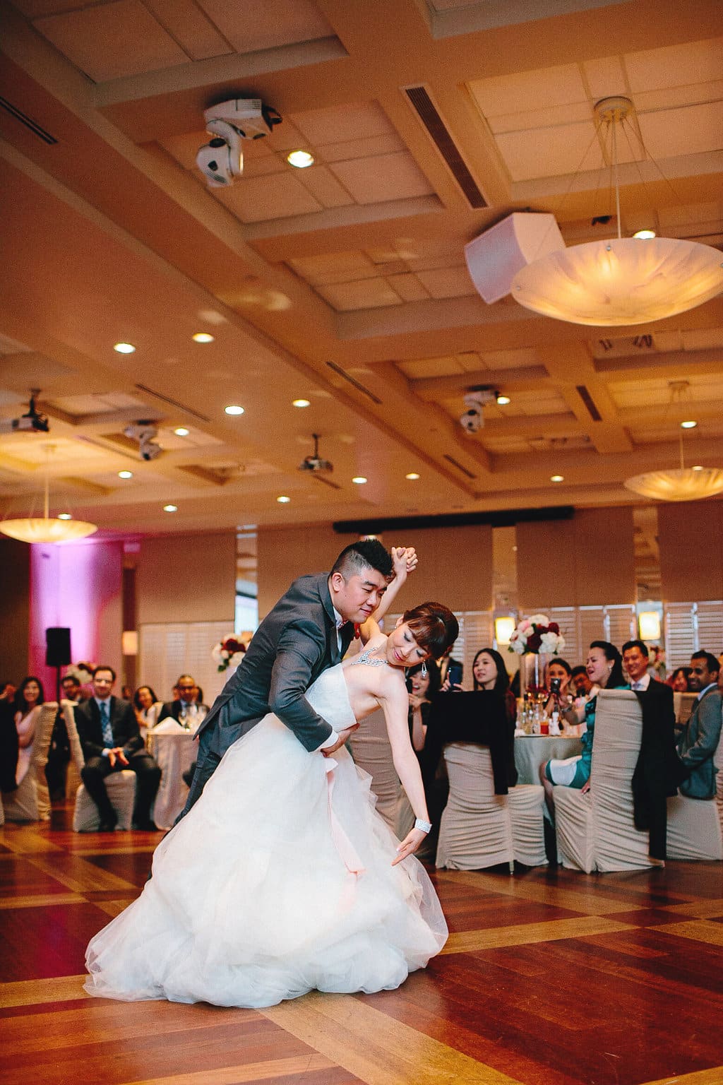Bride and groom perform their ballroom dance routine. To see more, visit Rebecca Chan Weddings and Events http://www.rebeccachan.ca