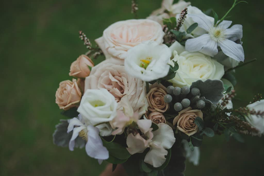 Bride's bouquet from Coriander Girl. Classy Malaparte Wedding. Rebecca Chan Weddings and Events www.rebeccachan.ca