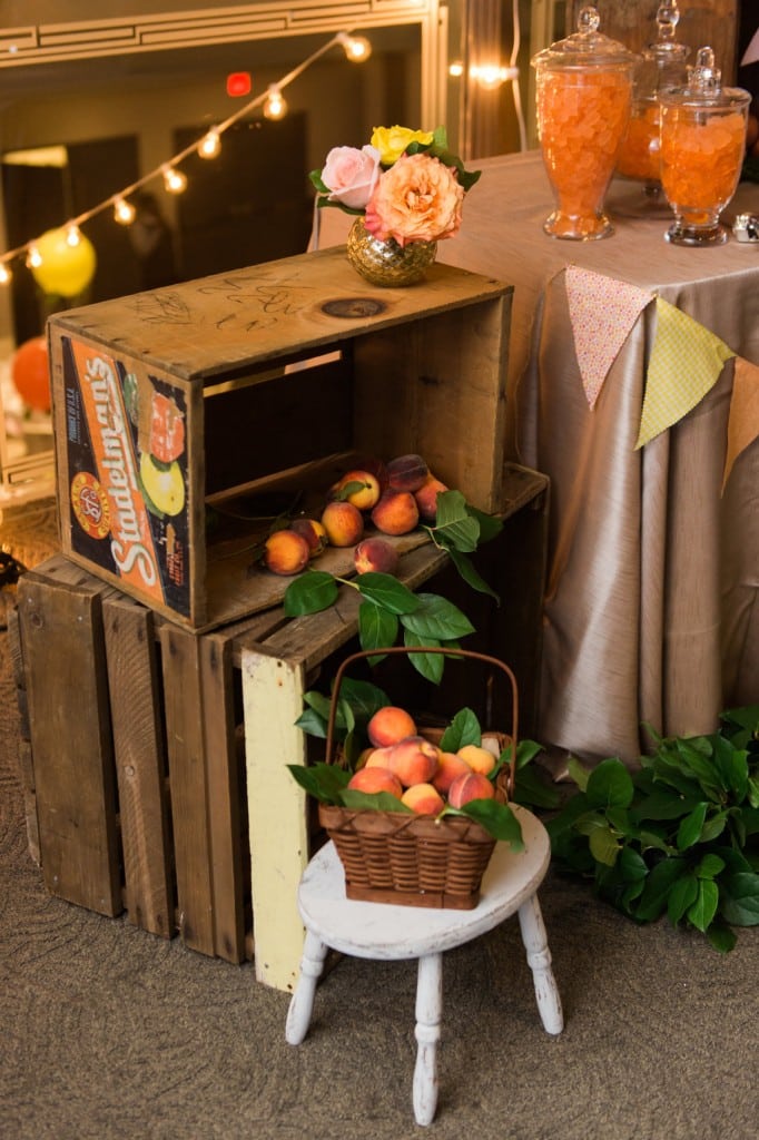 Whimsical hot air balloon and peaches wedding, by Rebecca Chan Weddings and Events www.rebeccachan.ca