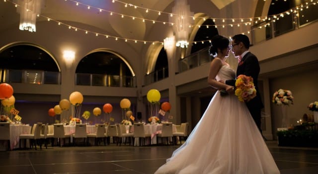 Whimsical hot air balloon and peaches wedding, by Rebecca Chan Weddings and Events www.rebeccachan.ca