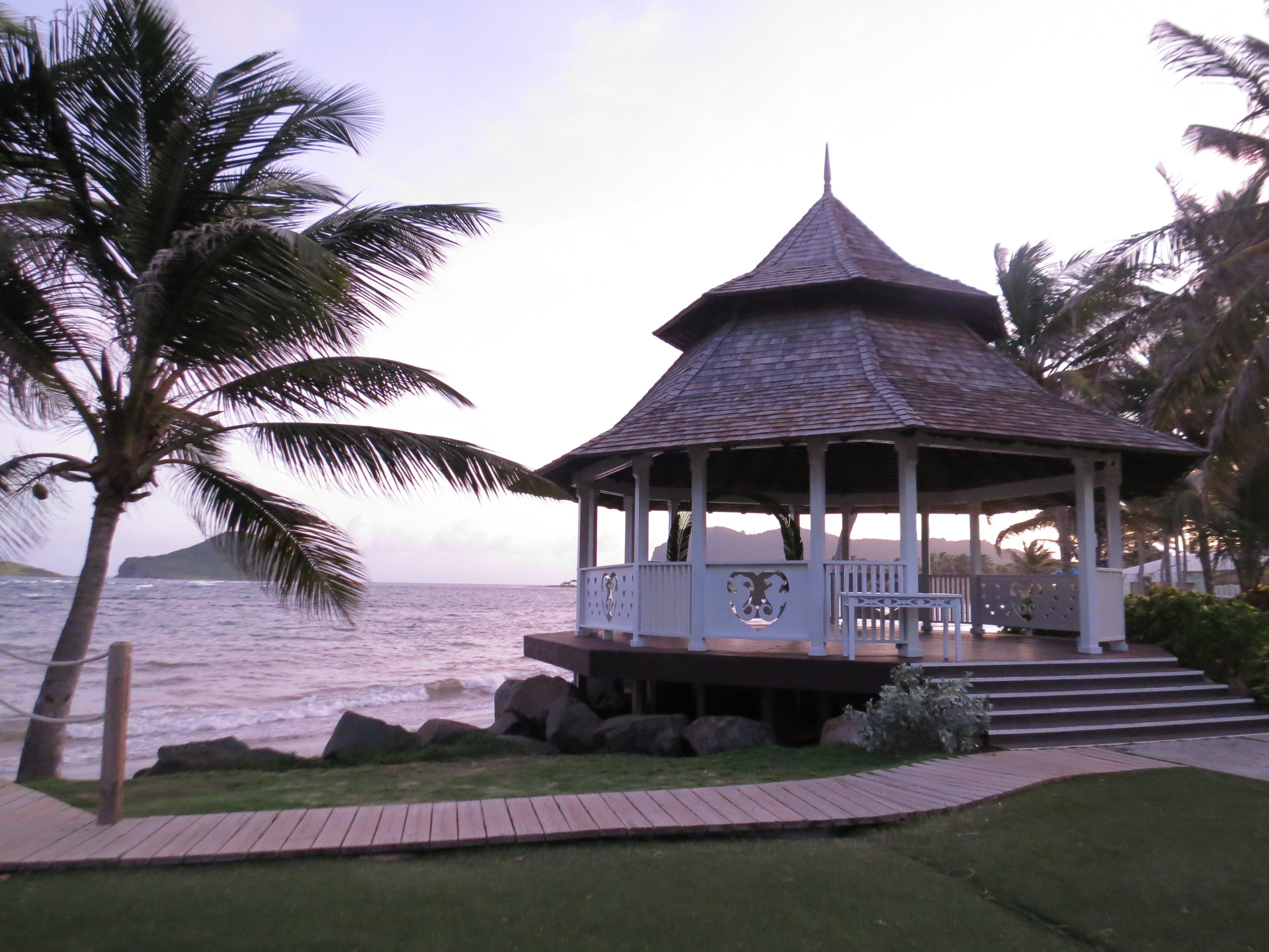 St. Lucia Honeymoon ideas - Coconut Bay Beach Resort & Spa wedding gazebo