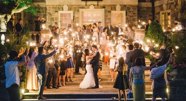 Sparklers First Dance - Elegant Graydon Hall Manor wedding