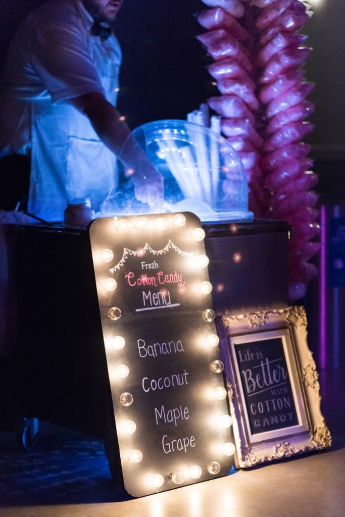 Cotton candy station - Romantic Rustic Wedding at the Steam Whistle Brewery
