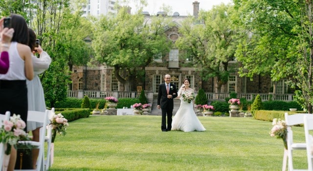 Gold and Ivory Garden Wedding at Graydon Hall Manor