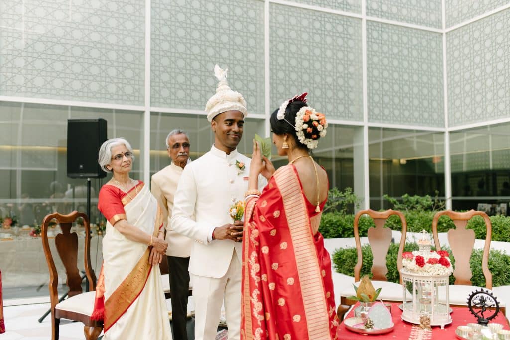 Pink and Coral Wedding Ceremony at Aga Khan Museum