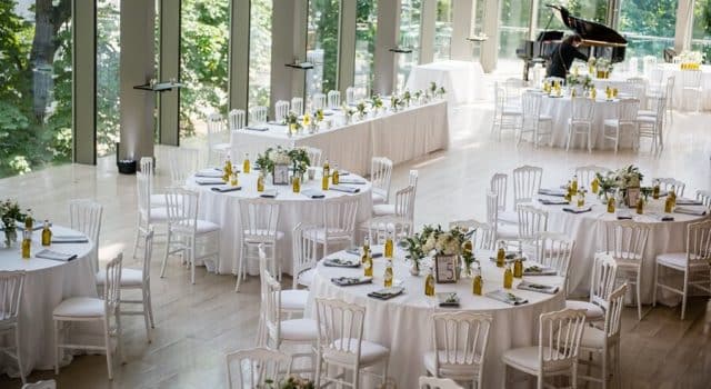 Chic, white and green wedding at Royal Conservatory Of Music