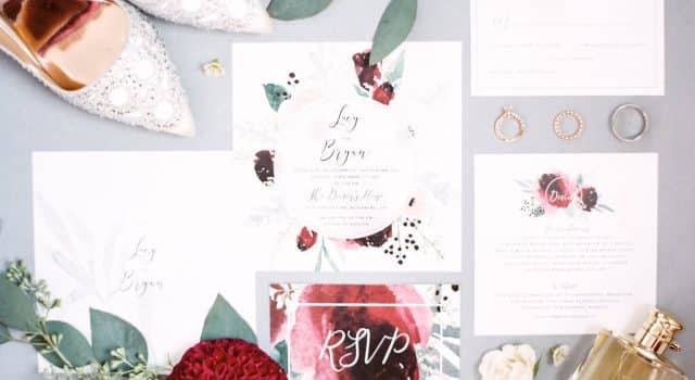 Modern red garden inspired wedding at Doctor's House