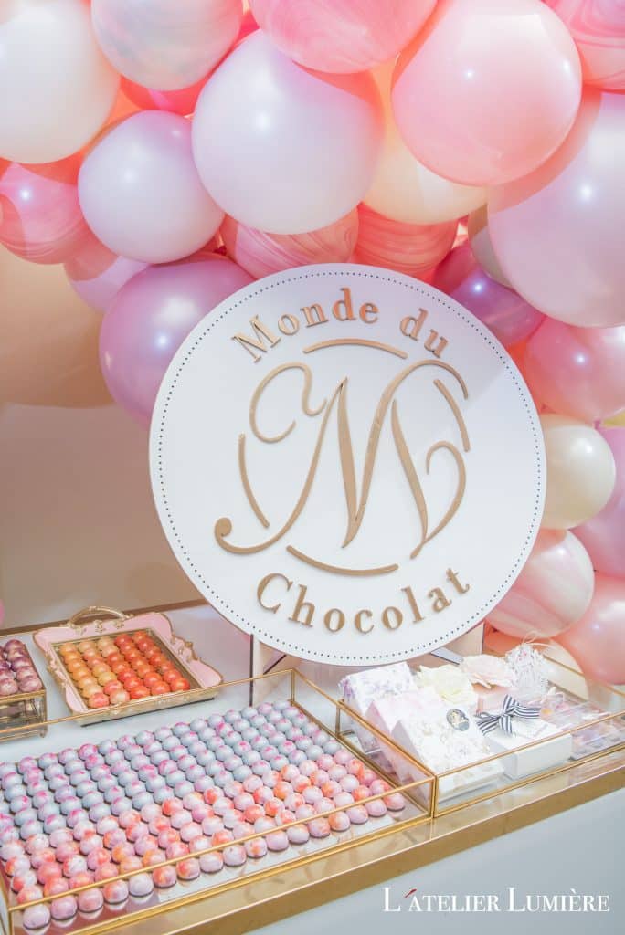 Wedluxe Show 2018 with Monde Du Chocolat, Booth design by Rebecca Chan Weddings and Events