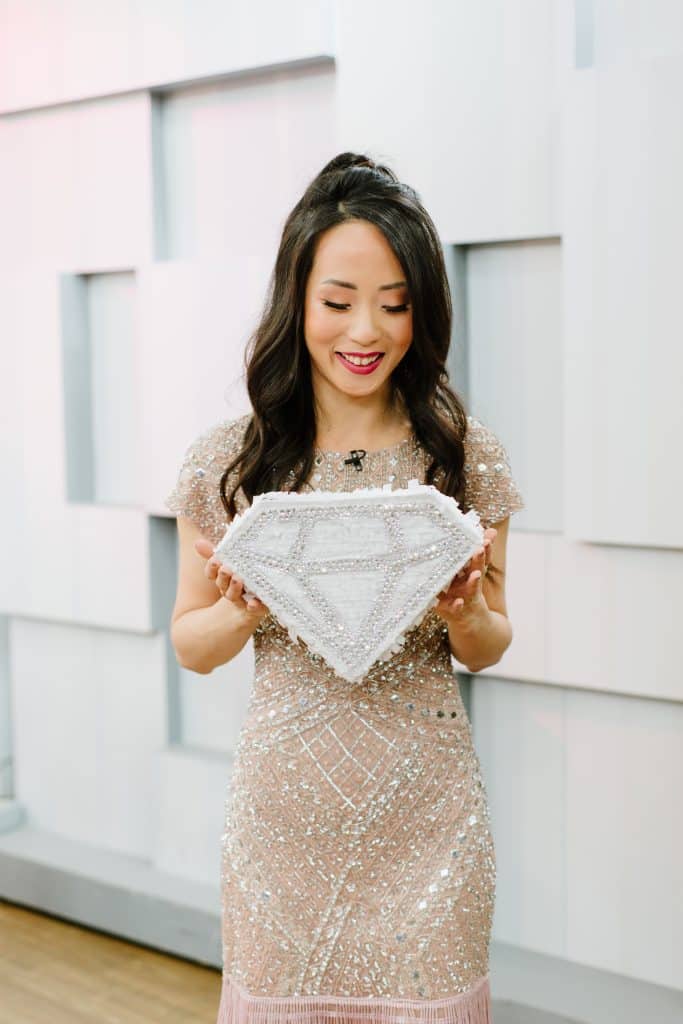Mini diamond pinata favours - Hottest wedding trends right now from Breakfast Television Toronto, with wedding planner Rebecca Chan Weddings and Events