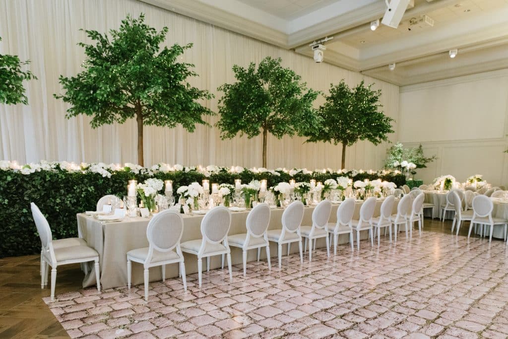 Royal Wedding Inspired Garden Wedding Reception at Arlington Estate