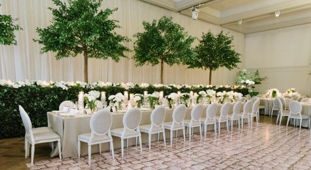 Royal Wedding Inspired Garden Wedding Reception at Arlington Estate