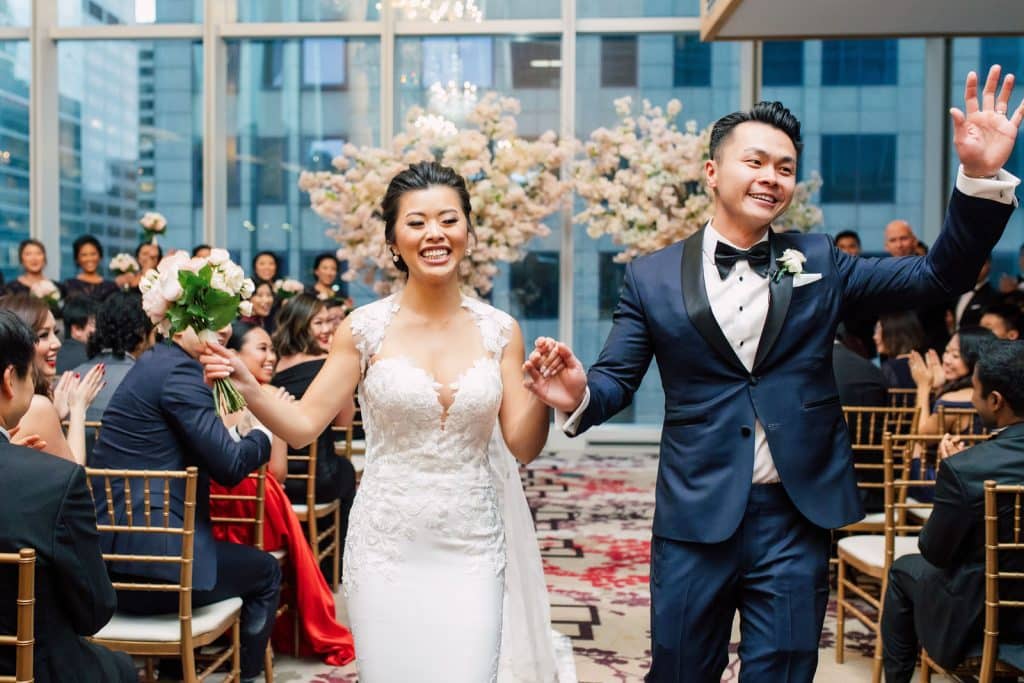Wedding ceremony at Shangri-La Hotel Toronto