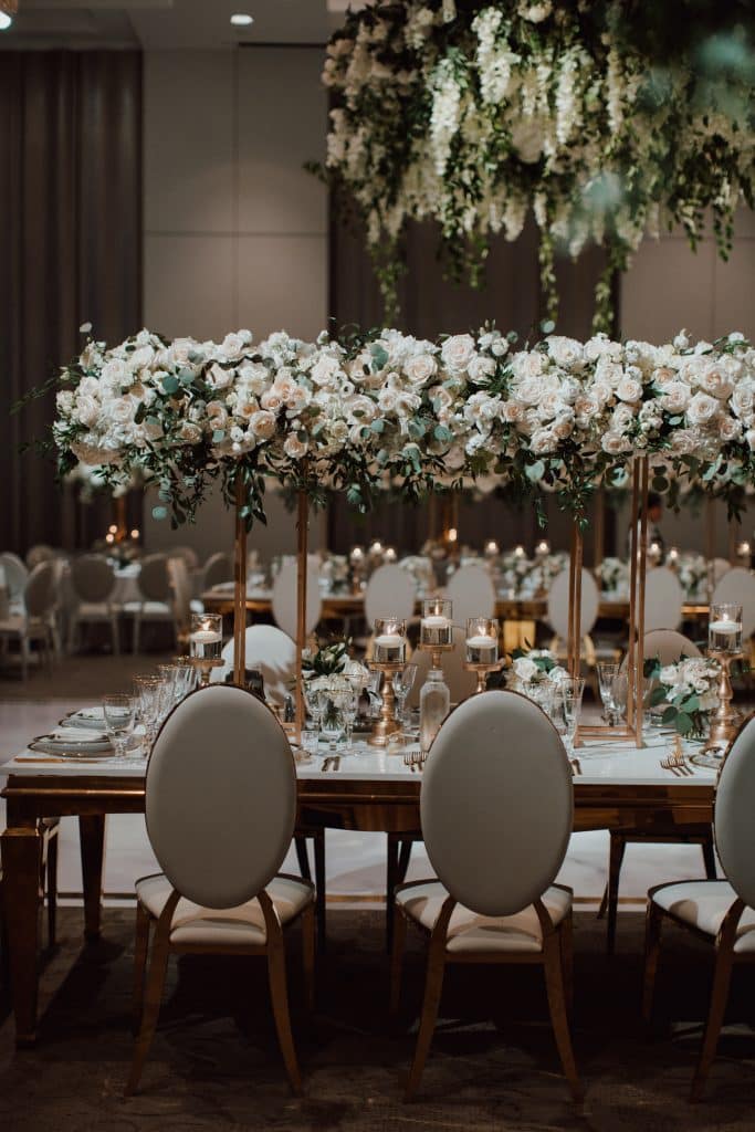 Featured on Wedluxe - Luxurious Classic White Wedding with NHL Player Mike Hoffman