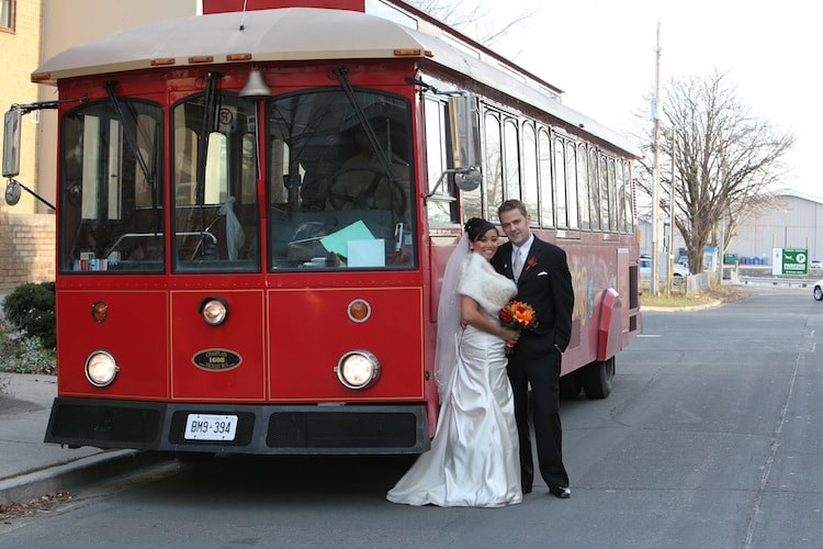 Wedding Day Transportation - Trolley