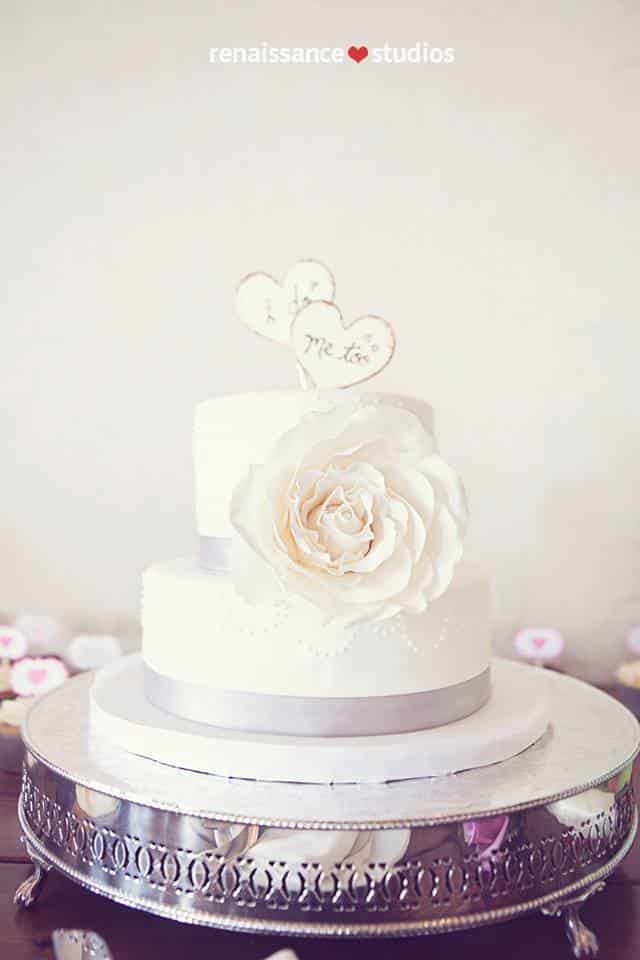 Whimsical wedding cake