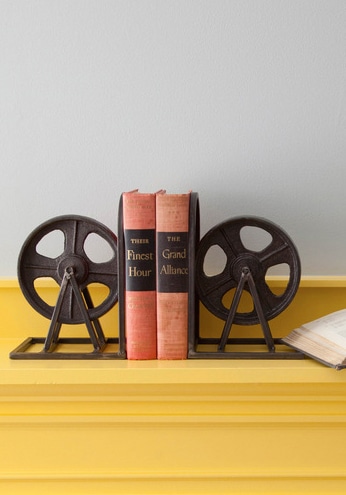 Film strip book ends