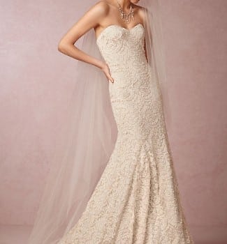Lace BHLDN Wedding Dress