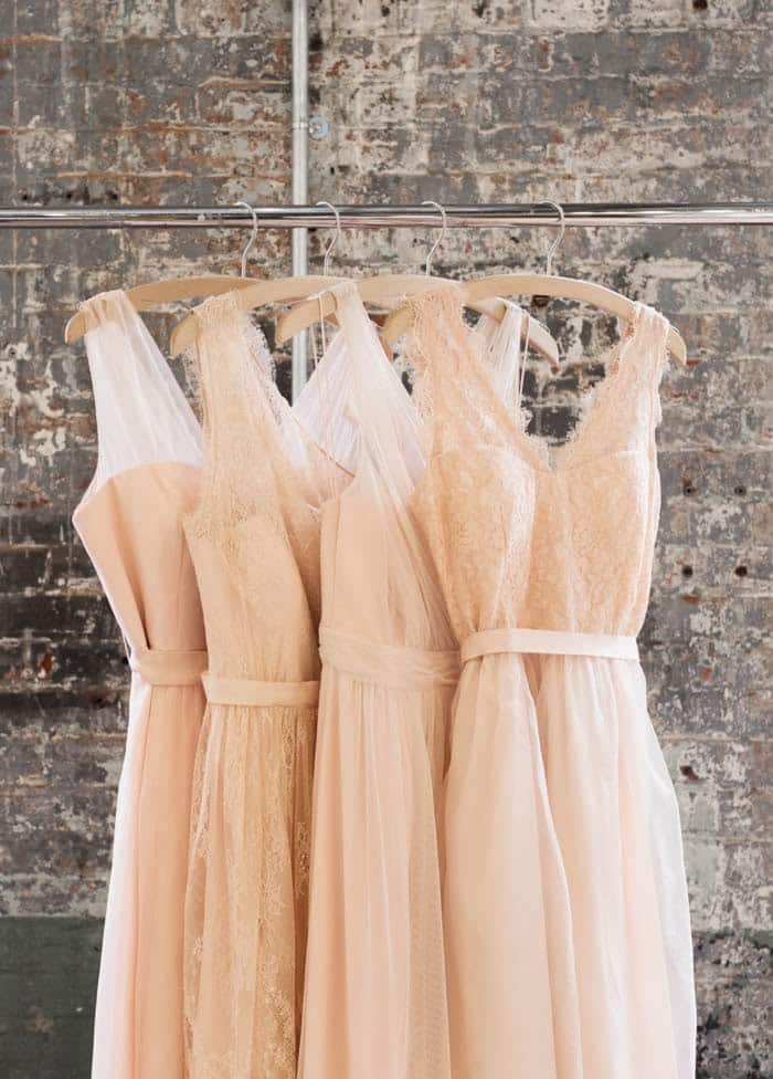 Bridesmaid dress trends for modern weddings - Same colour but different style