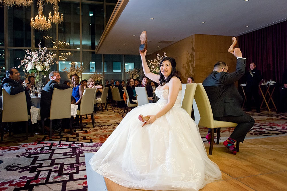 Shangri-La Hotel Toronto Wedding with cherry blossoms 