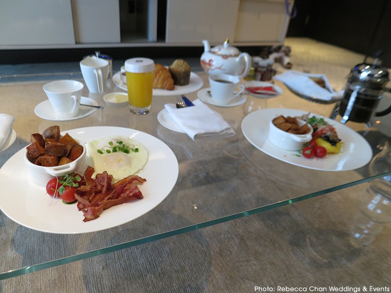 Luxury staycation at Shangri-La Hotel Toronto - In-room breakfast