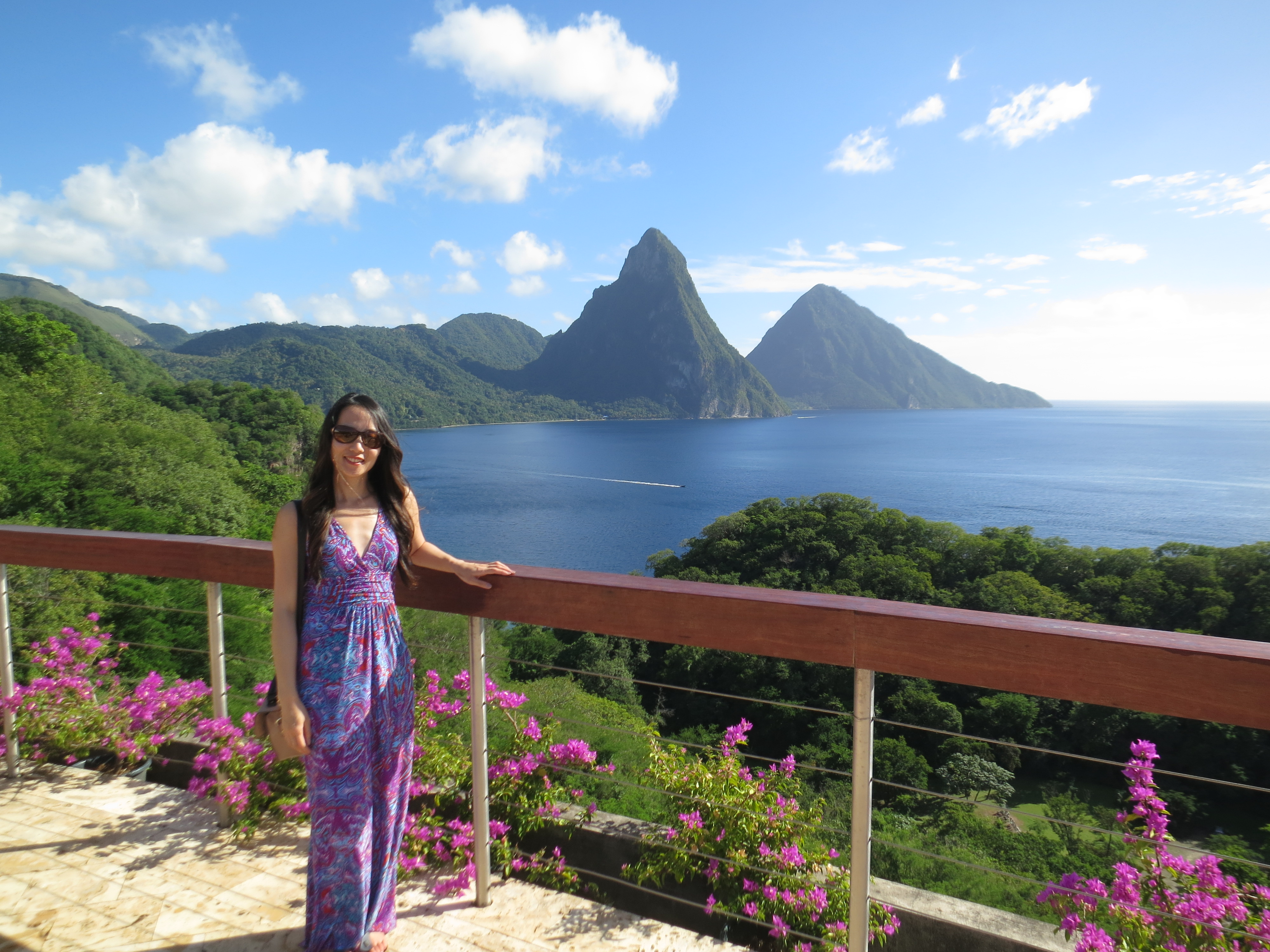 St. Lucia honeymoon ideas - Jade Mountain Resort view