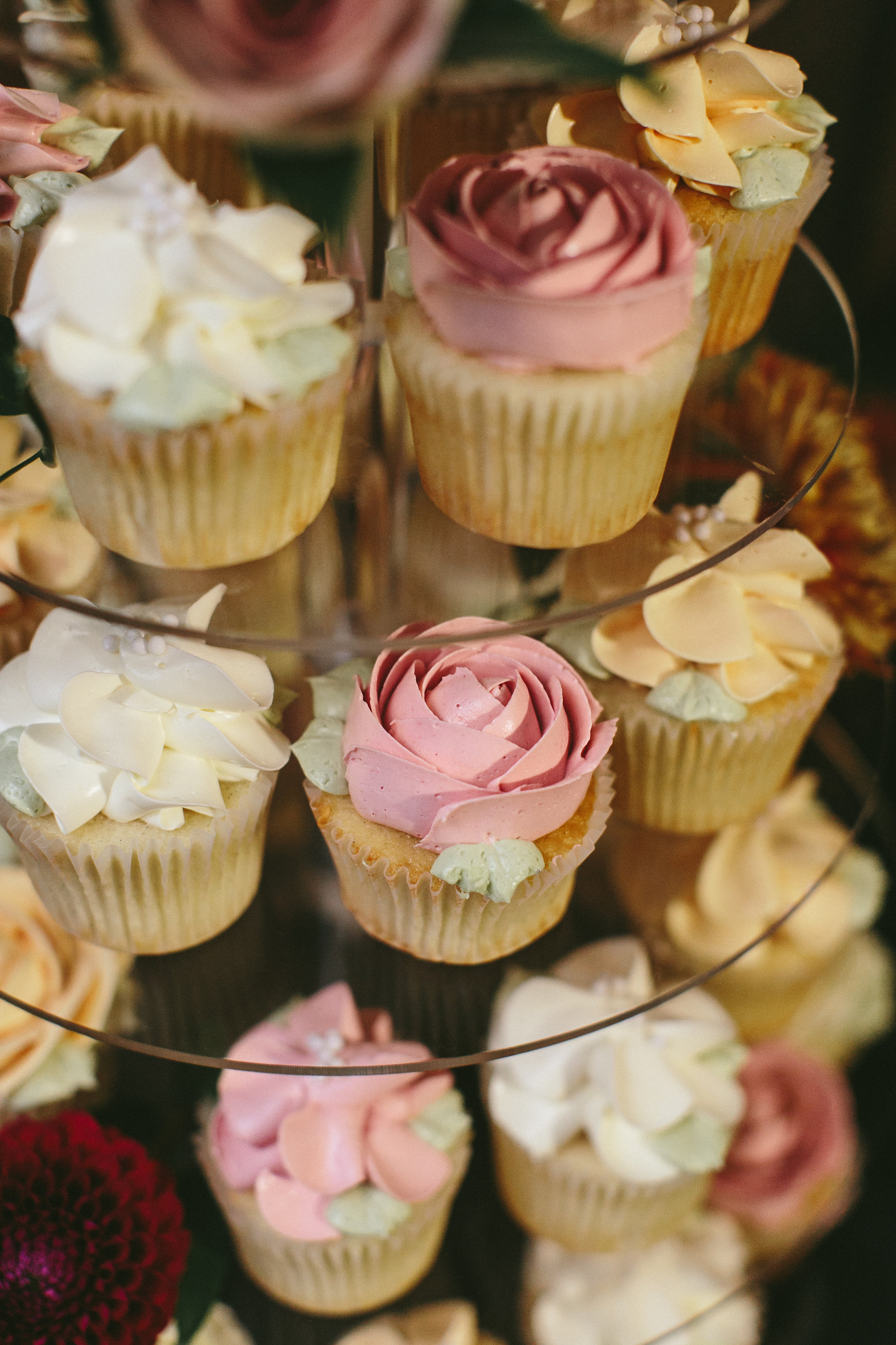 Elegant and Rustic Toronto Wedding in the Distillery District - Buttercream cupcakes from Bobbette and Belle
