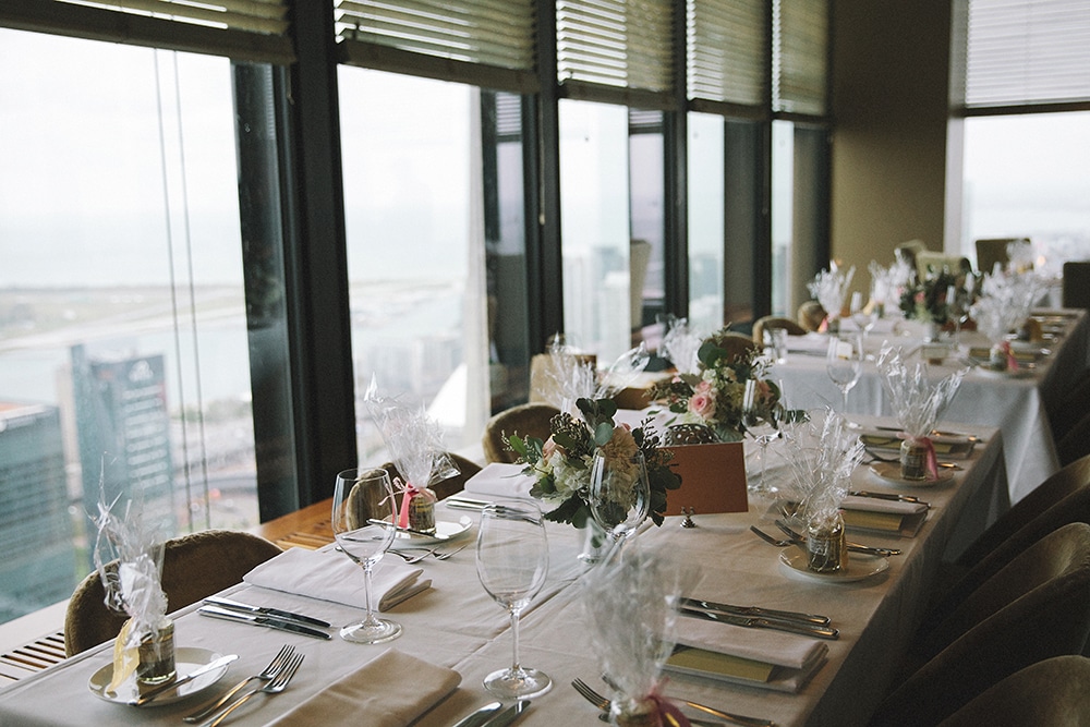 Modern wedding at Canoe Restaurant