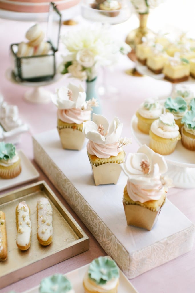 Sweets table - Ombre and Blush Wedding at Malaparte