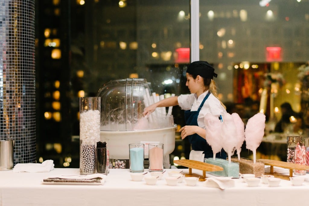 Cotton candy station at Malaparte wedding