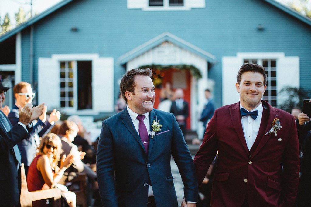 Rustic gay wedding at Toronto's Ward's Island. Rebecca Chan Weddings and Events www.rebeccachan.ca