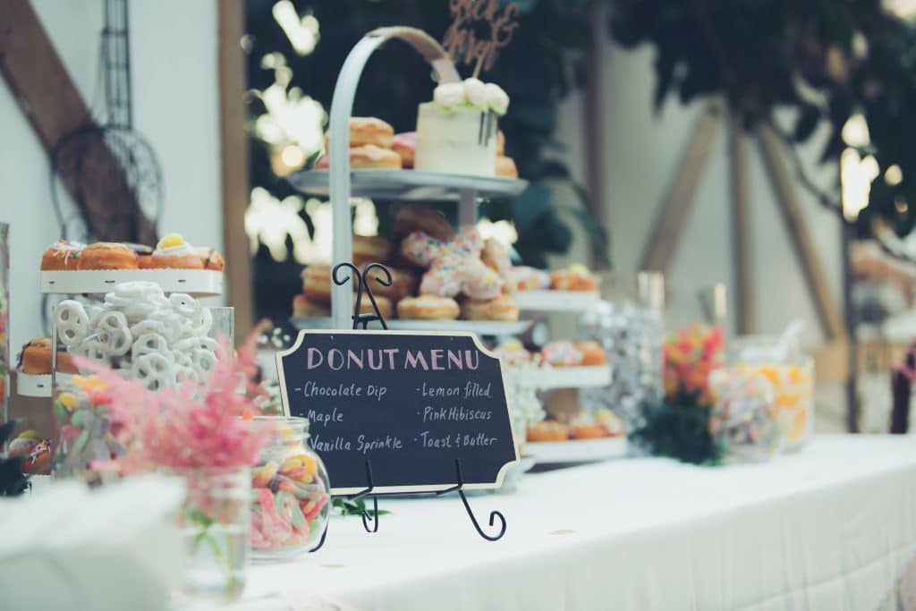 Elegant Madsen's Greenhouse wedding - donuts