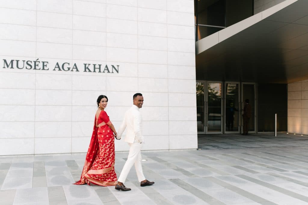 Pink and Coral Wedding at Aga Khan Museum