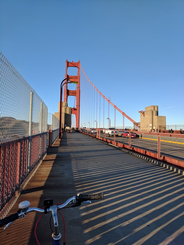 San Francisco urban getaway ideas - Bike the harbourfront, Golden Gate Bridge and Sausalito