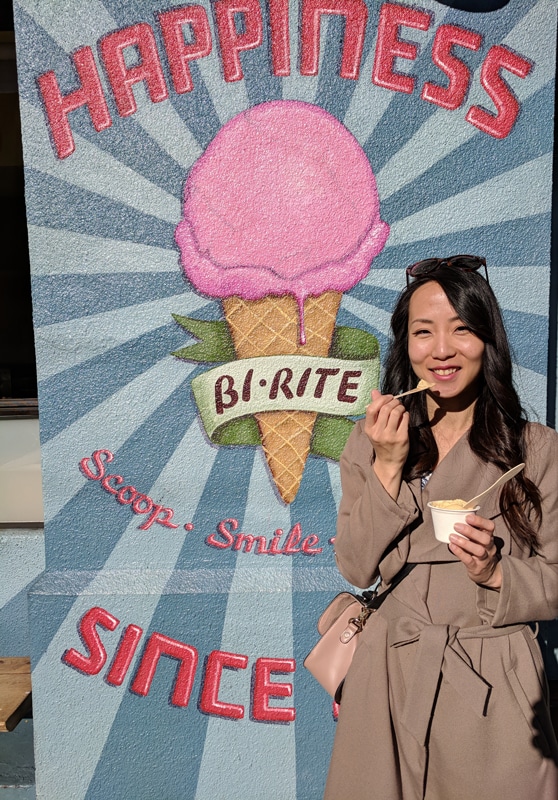 San Francisco urban getaway ideas - Enjoy artisanal gelato at Bi-Rite