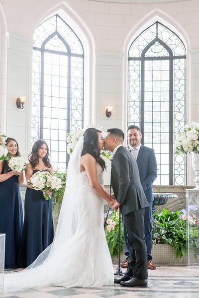Casa Loma winter wedding ceremony