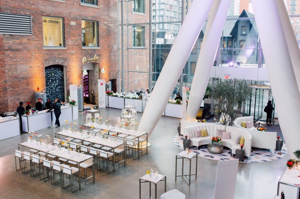 Whimsical and Mediterranean spring decor - Eventsource Industry Bash at Ricarda's