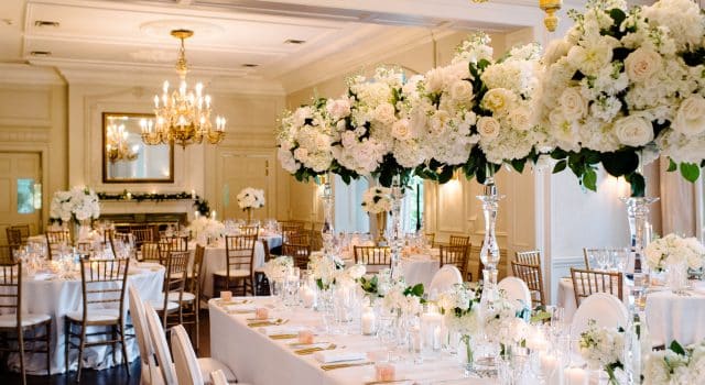 Luxurious white wedding at Graydon Hall Manor