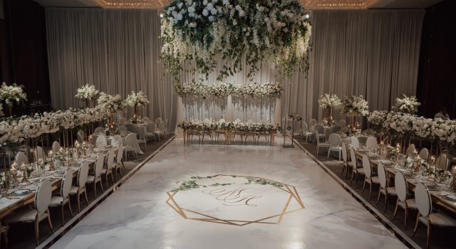 Featured on Wedluxe - Luxurious Classic White Wedding with NHL Player Mike Hoffman