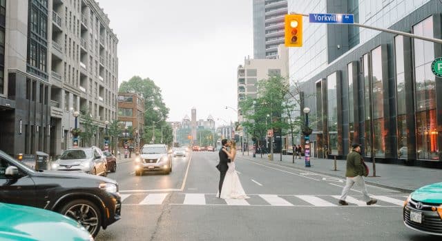 Candid photo in Yorkville. Planned by Rebecca Chan Weddings & Event, www.rebeccachan.ca