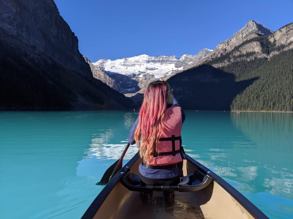 Lake Louise and Banff Honeymoon Guide - Canoe on Lake Louise 