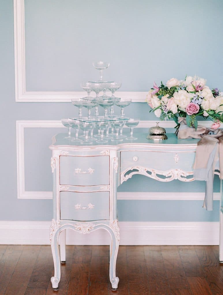 Blue and pastel French Riviera inspired wedding ideas, from Rebecca Chan Weddings & Events.