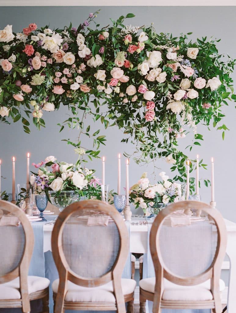 Blue and pastel French Riviera inspired wedding ideas, from Rebecca Chan Weddings & Events.